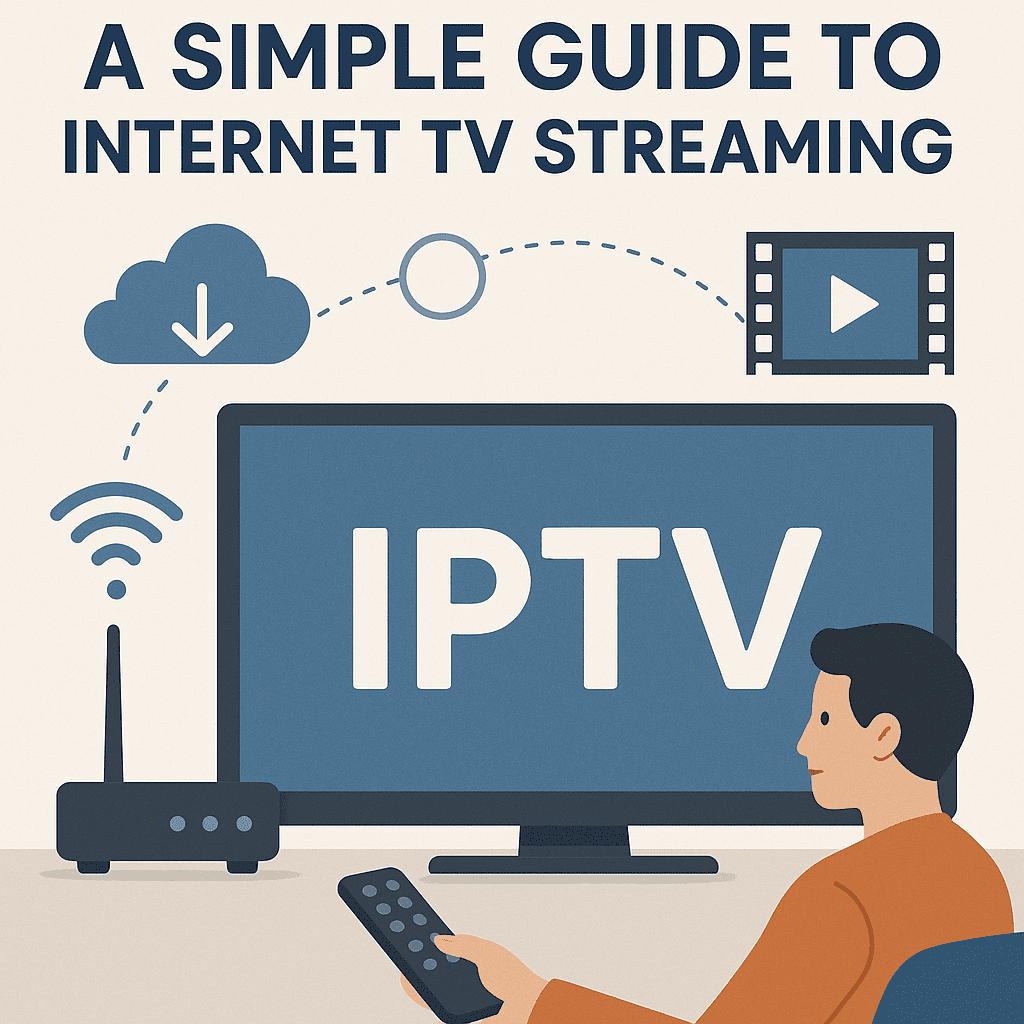 Illustration of How IPTV Works: A Simple Guide to Internet TV Streaming